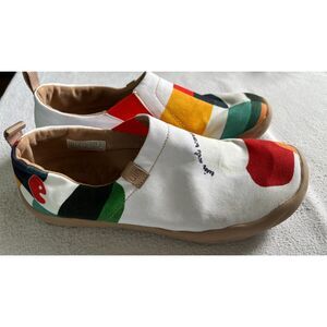 UIN Toledo "Hold That Color" Art Painted Travel Canvas Shoes 8.5 UK6